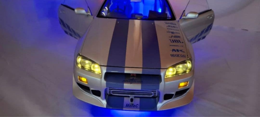 ディアゴスティーニ1/8 ワイルドスピード GT-R R34 完成品