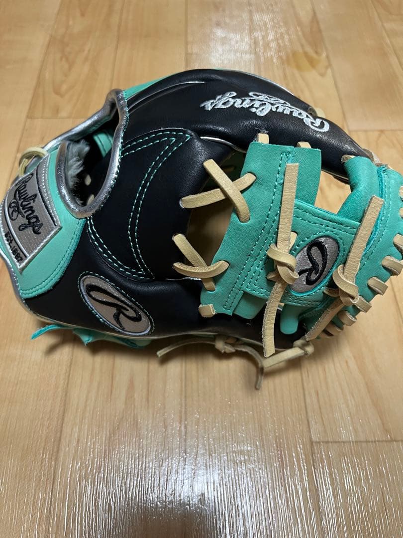 ローリングス　トレーニンググローブ　ブラック×ミントグリーン
