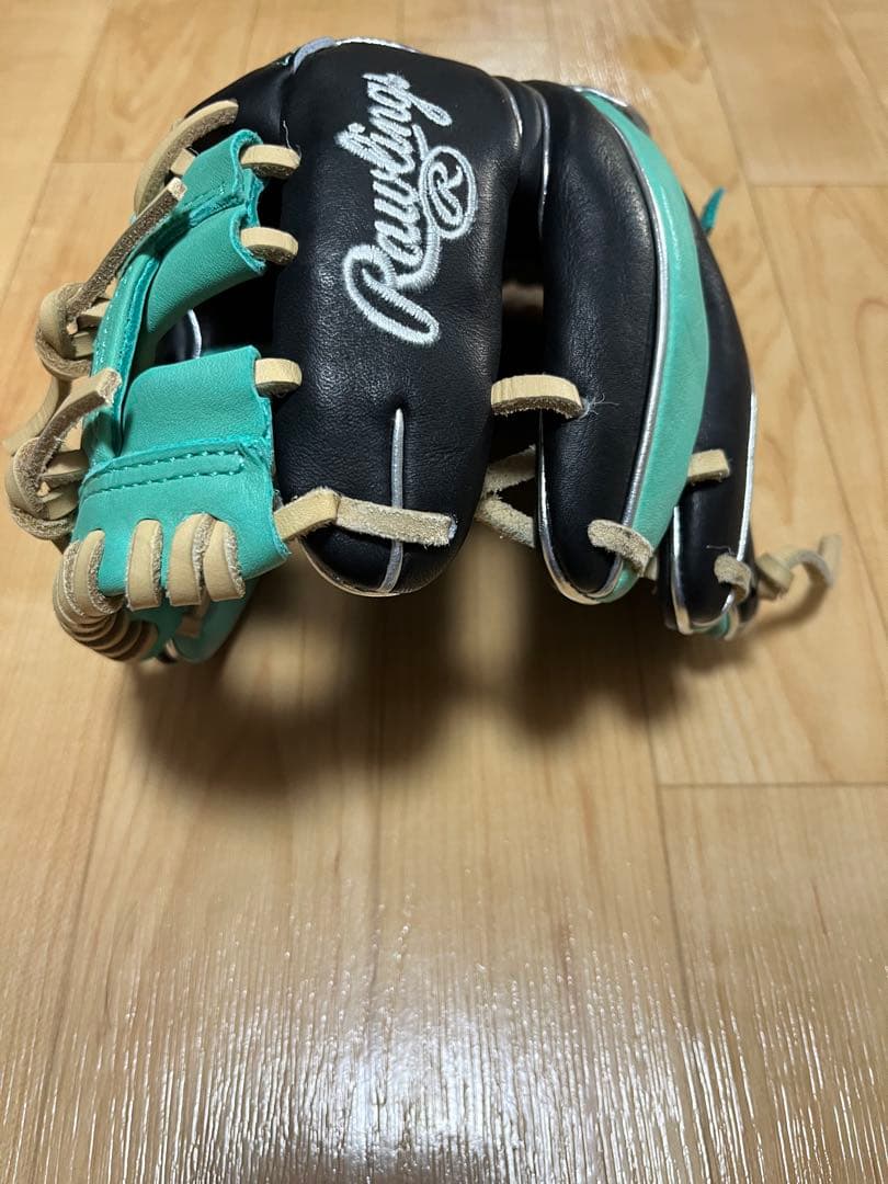 ローリングス　トレーニンググローブ　ブラック×ミントグリーン