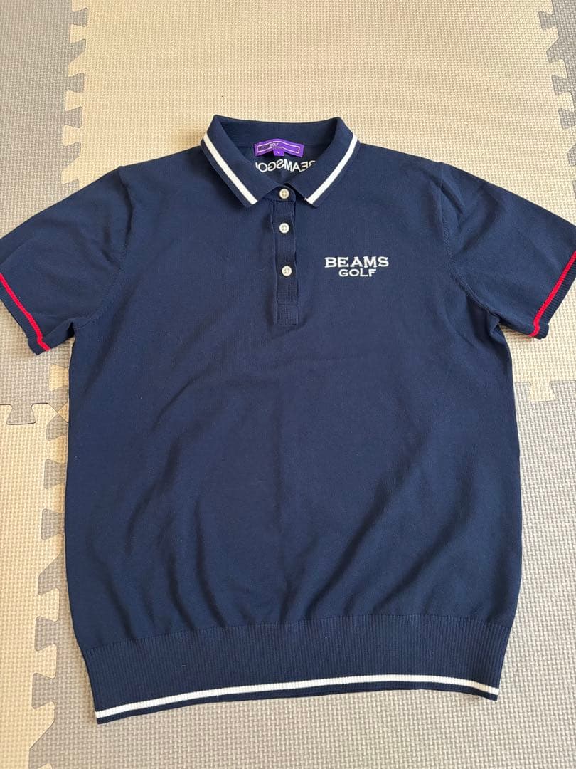 BEAMS GOLF ニットライク ポロシャツ サマーニット L