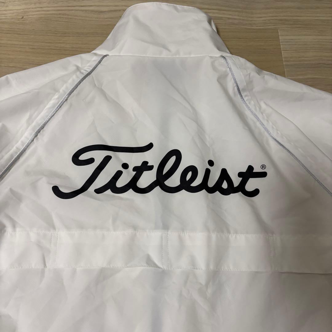 タイトリストTITLEIST ゴルフウエア レインウェアブルゾンM 白