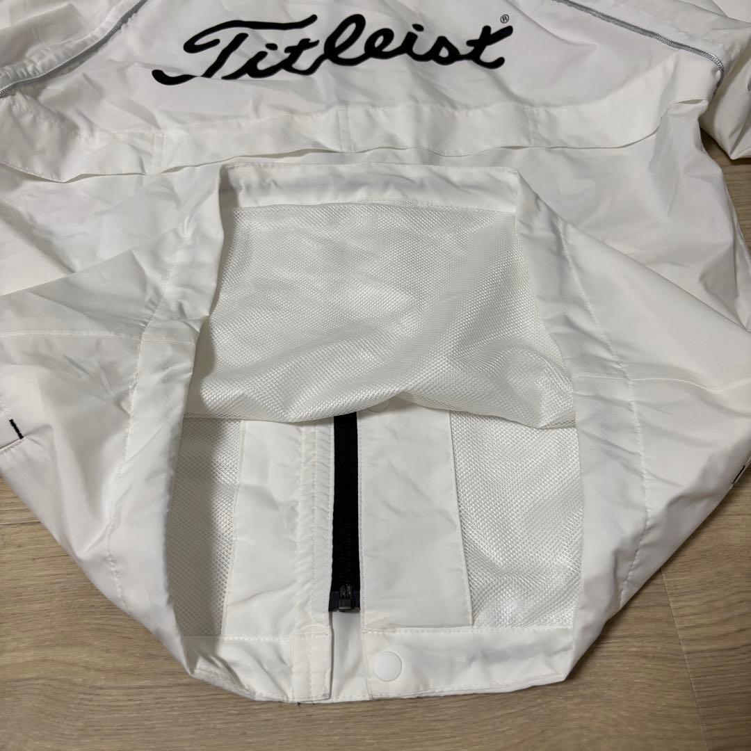 タイトリストTITLEIST ゴルフウエア レインウェアブルゾンM 白