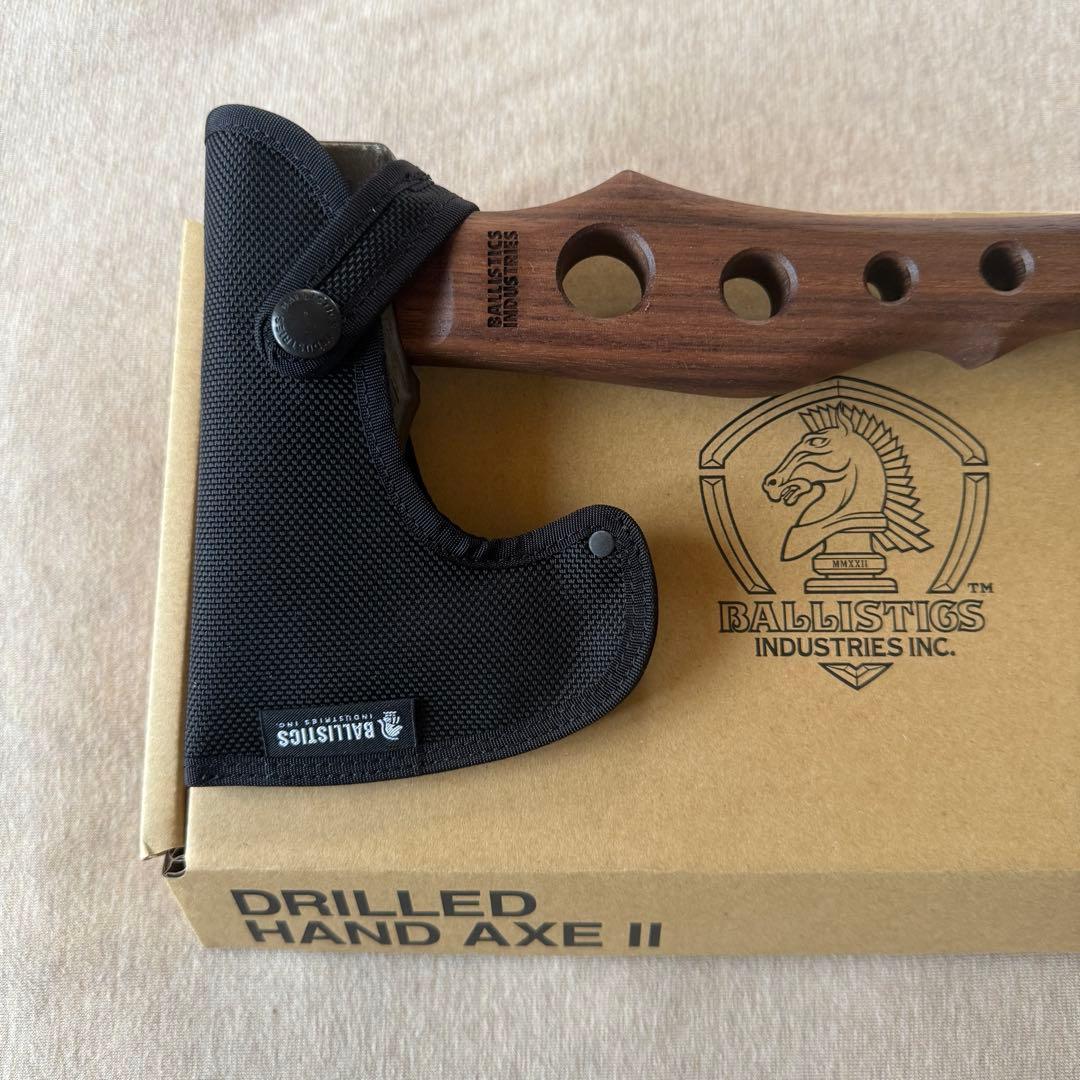 新品 BALLISTICS ドリルド ハンド アックス ウォールナット ブラック