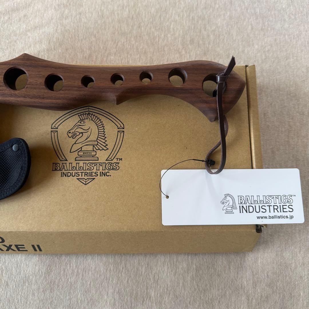 新品 BALLISTICS ドリルド ハンド アックス ウォールナット ブラック