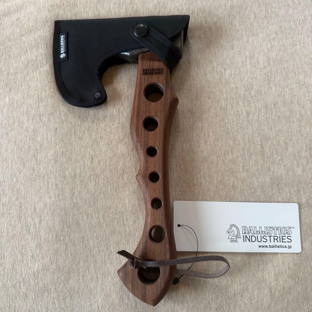 新品 BALLISTICS ドリルド ハンド アックス ウォールナット ブラック
