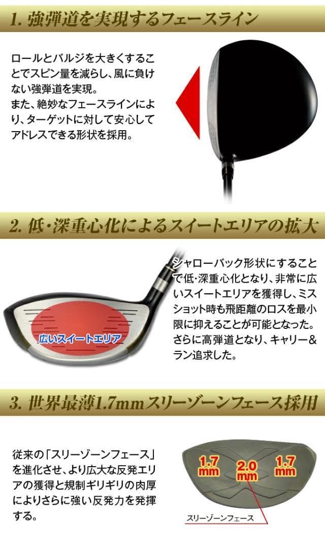 左用【新品】超高反発マキシマックスブラックプレミアMAX1.7　三菱シャフト