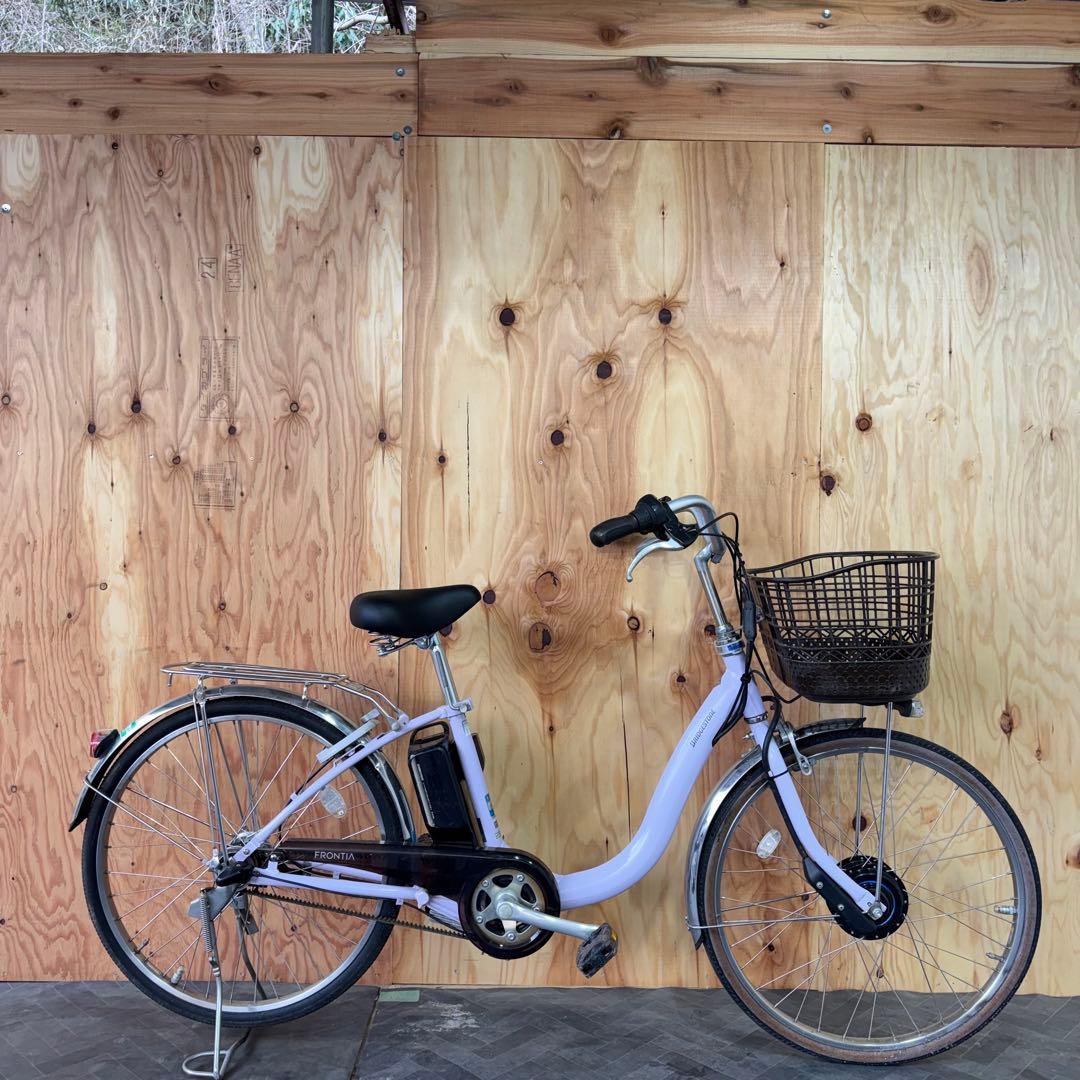 電動アシスト自転車 薄紫 シティタイプ