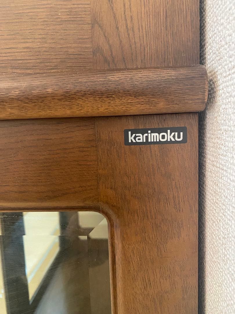 karimoku カリモク 飾り棚 ガラスケース キャビネット 引き取り限定