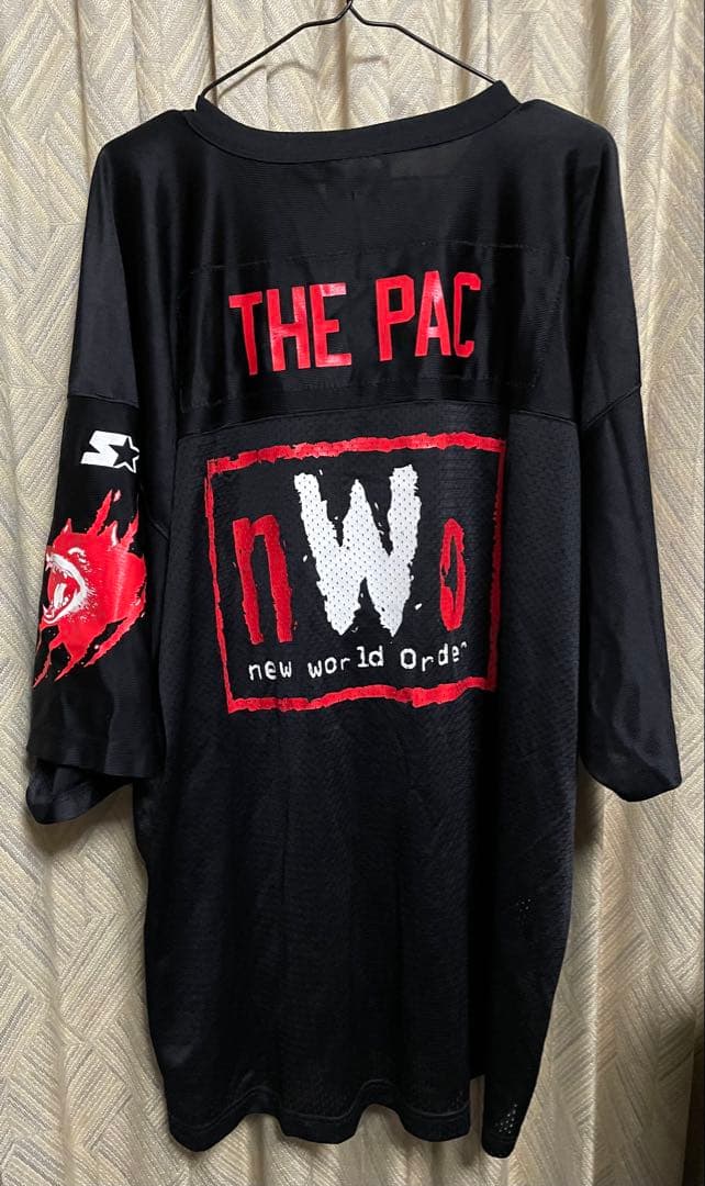 超激レア　新品　nWoメッシュシャツ ジャージ　ウルフパック　WWE Tシャツ