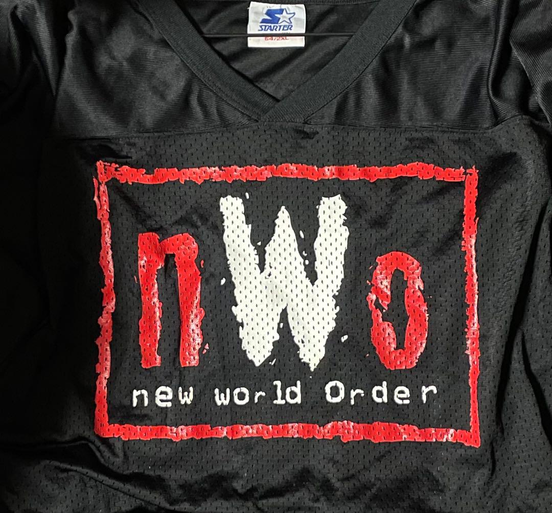 超激レア　新品　nWoメッシュシャツ ジャージ　ウルフパック　WWE Tシャツ
