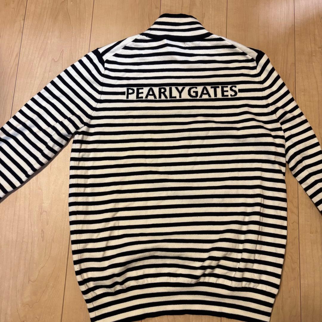 PEARLY GATES ストライプ ハイネックセーター サイズ1