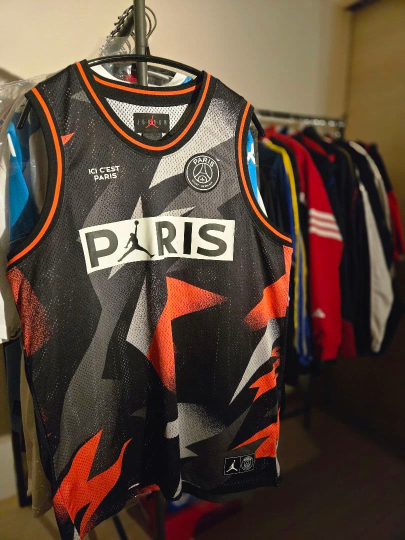 【希少モデル】 JORDAN×PSG メッシュジャージ インフラレッド