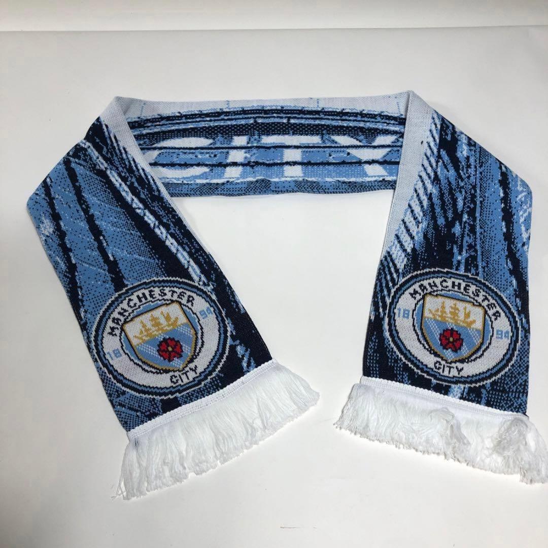 新品 未使用　マンチェスターシティ　マフラー サッカー　現地購入 オフィシャル