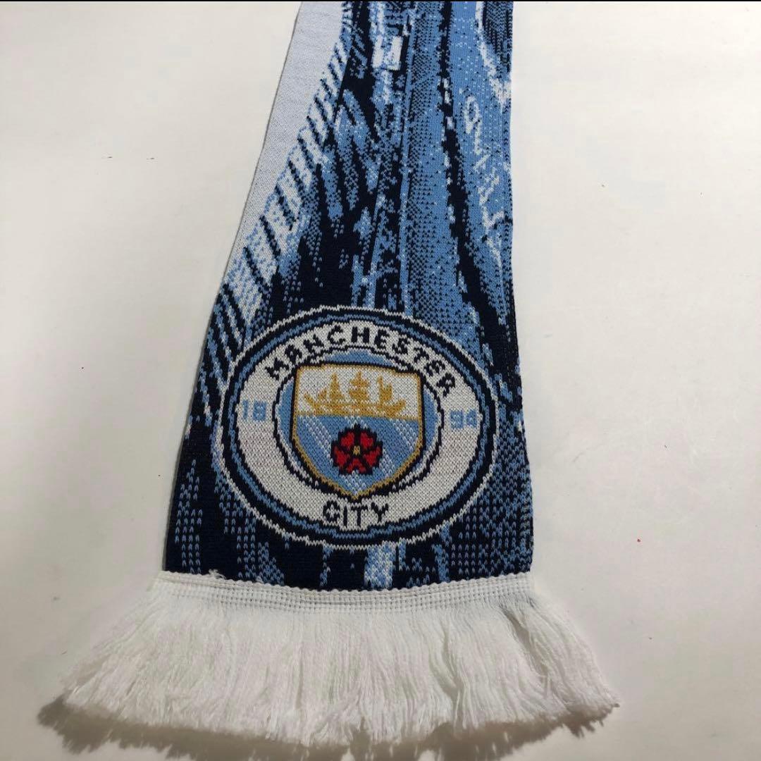 新品 未使用　マンチェスターシティ　マフラー サッカー　現地購入 オフィシャル