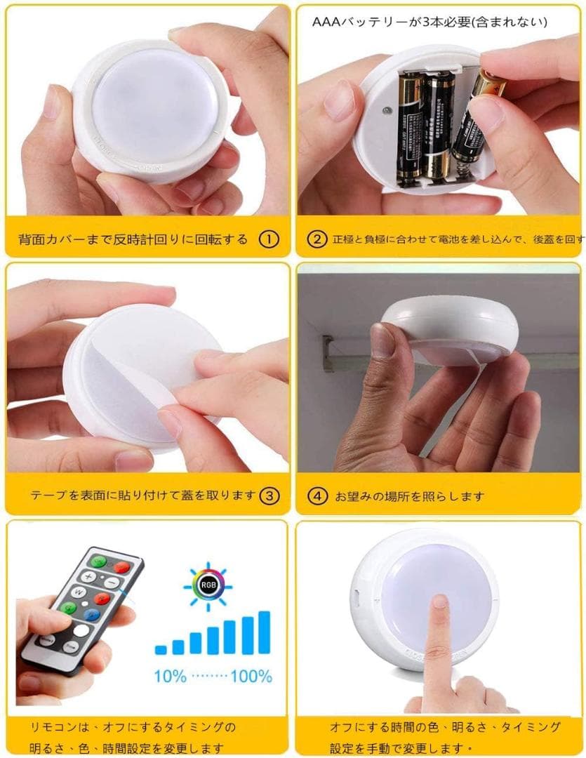 電池式キッチンライト 照明LED