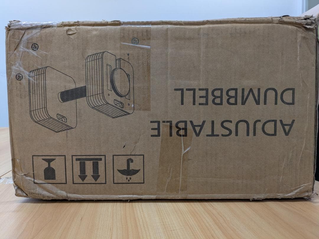 新古品 可変式ダンベル 鉄製 黒 約20㎏ T-054