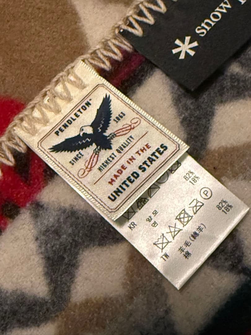 peak スノーピーク ペンドルトン コラボ ウール ブランケット 新品