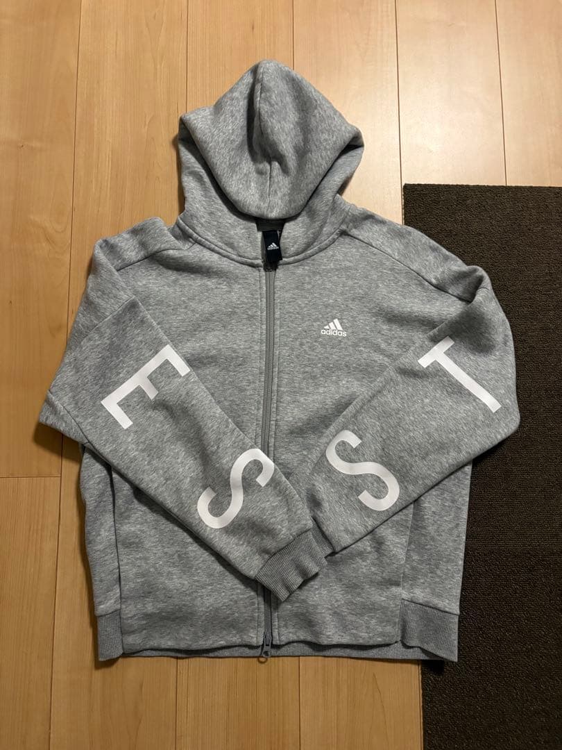 adidas グレー ジャージ上下セット