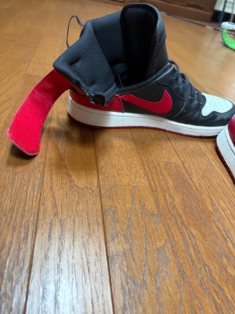 Nike JORDAN 1 ハイカットシューズ ブラック/レッド/ホワイト