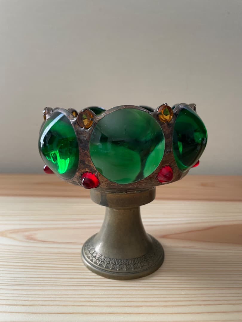 キャンドルホルダー　ステンドグラス　ドイツ　クリスマスマーケット