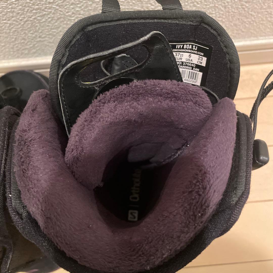 美品 SALOMON サロモン スノーボードブー　IVY BOA SJ 23cm