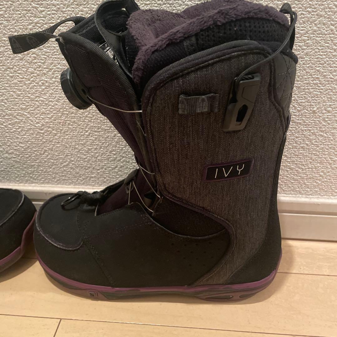 美品 SALOMON サロモン スノーボードブー　IVY BOA SJ 23cm