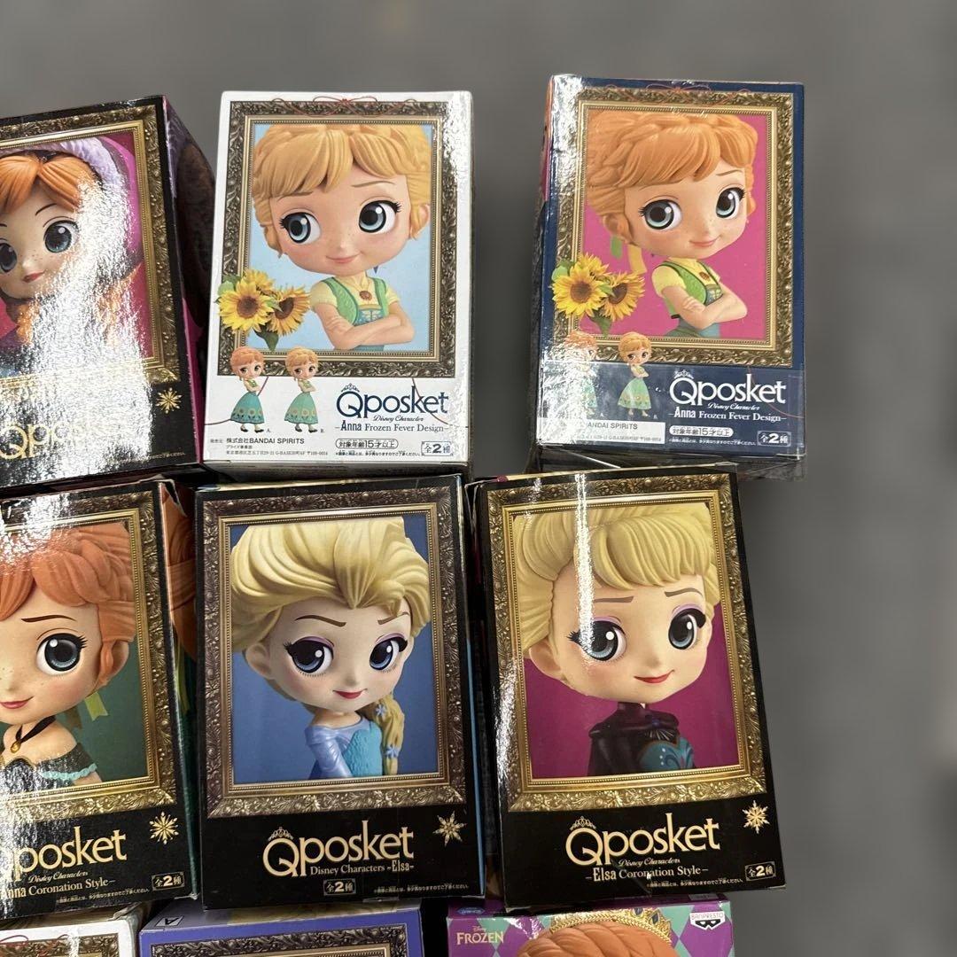 Qposket アナ エルサ フィギュアセット18個