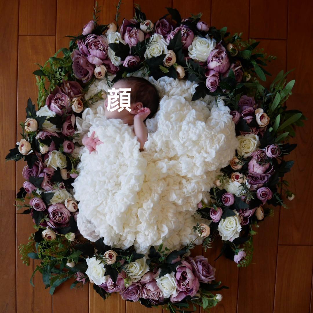 【ニューボーンフォト】写真撮影用フラワーリース