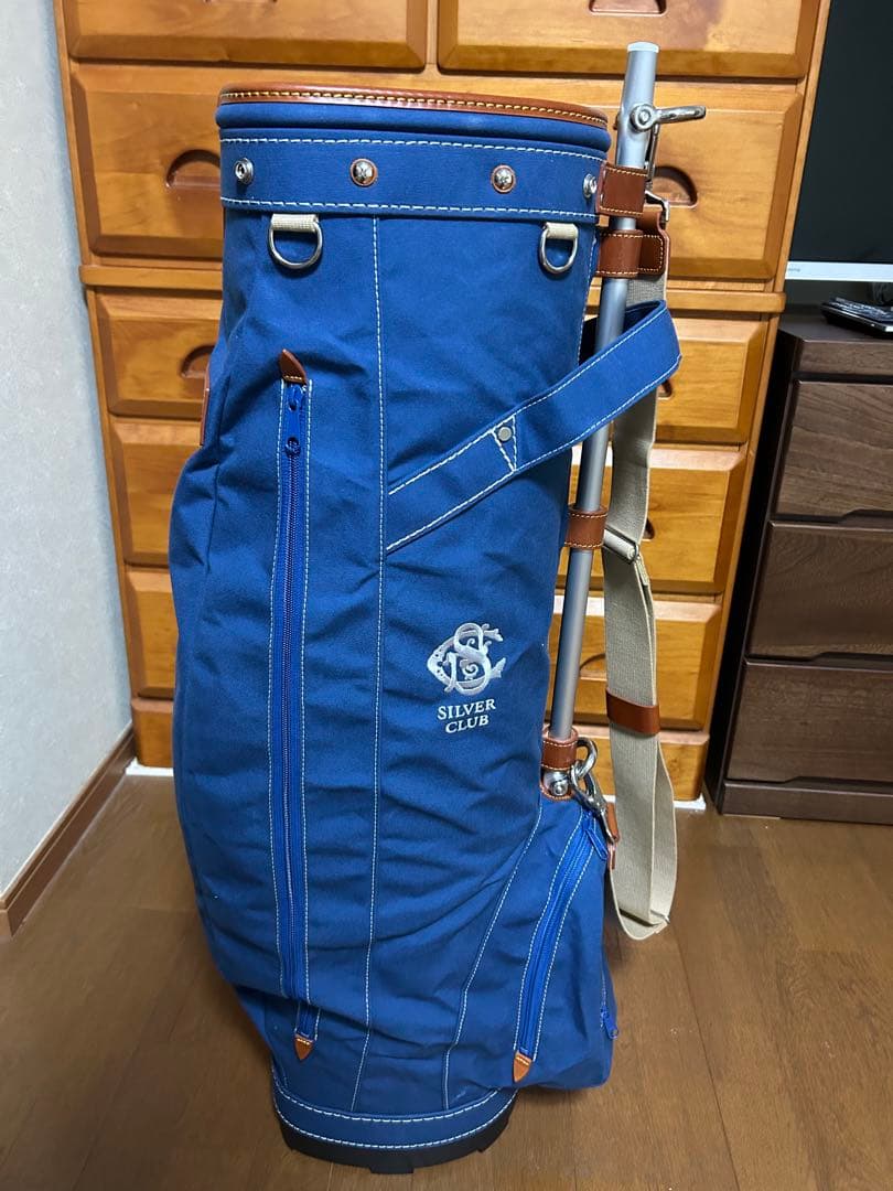 中部銀次郎 シルバークラブ パイプカートキャディバッグ