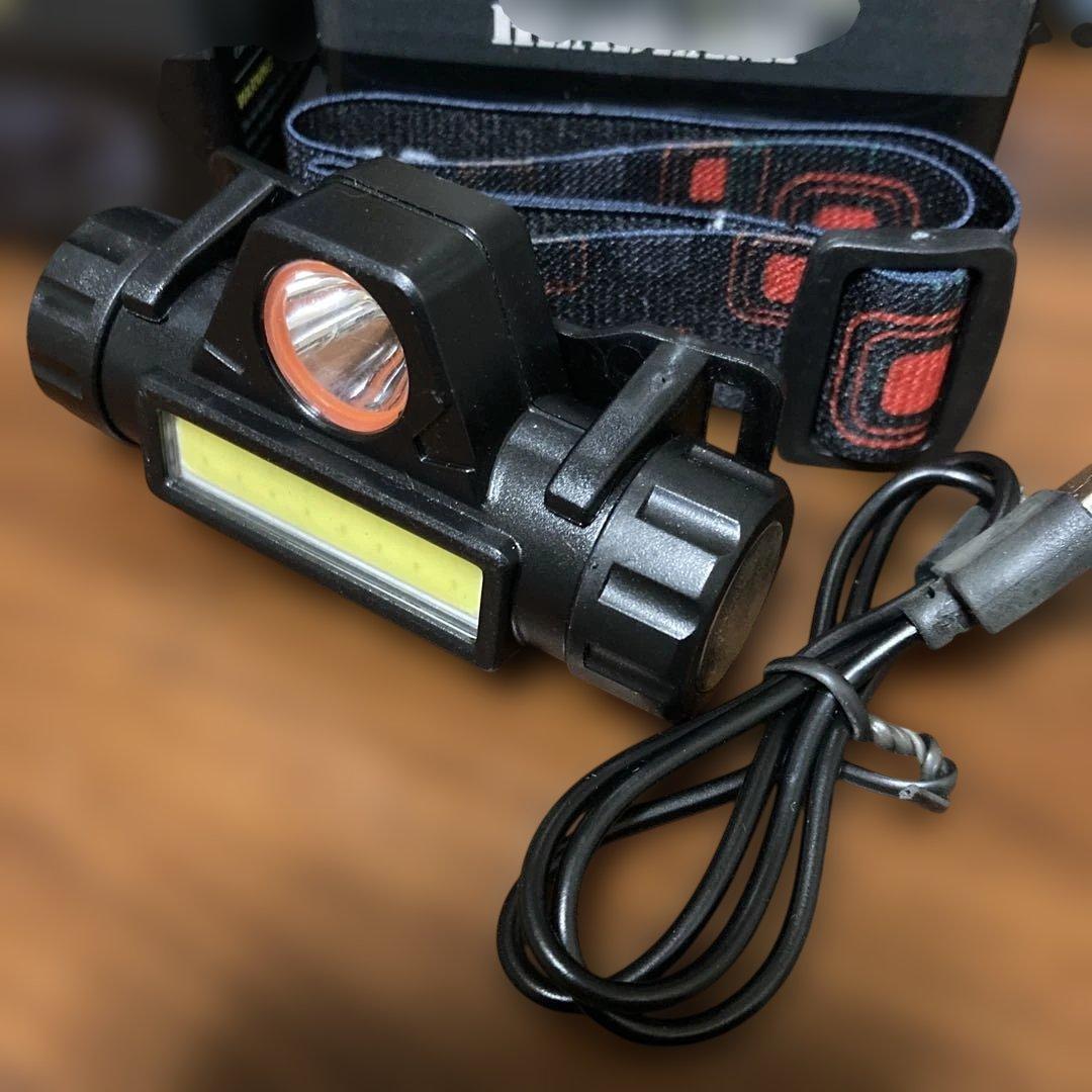 ヘッドライト　ランプ　7個セット　電池&充電器付き