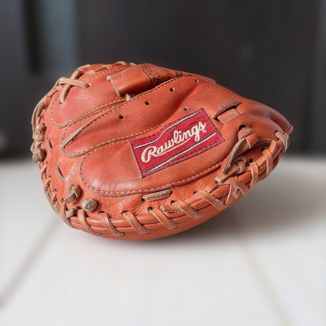 （良品）オールド　Rawlings 軟式用キャッチャーミット CAPTURED