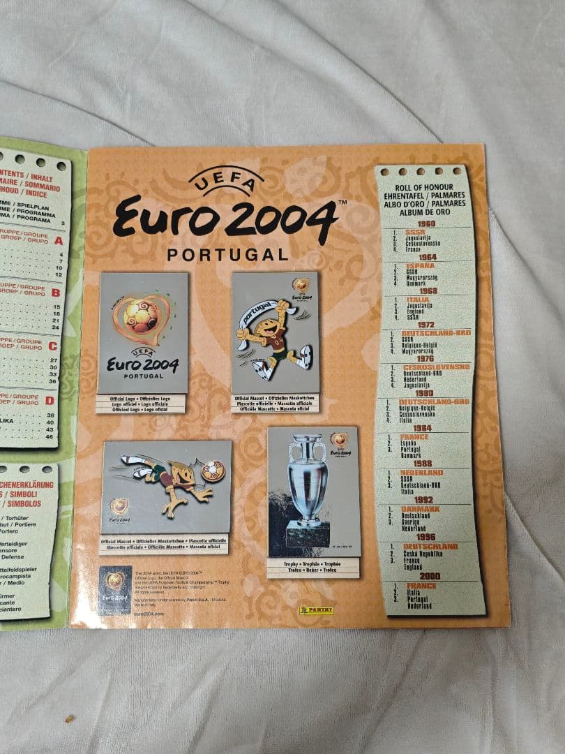 2004ユーロ ポルトガル パニーニ アルバム コンプリート ロナルド 初ユーロ