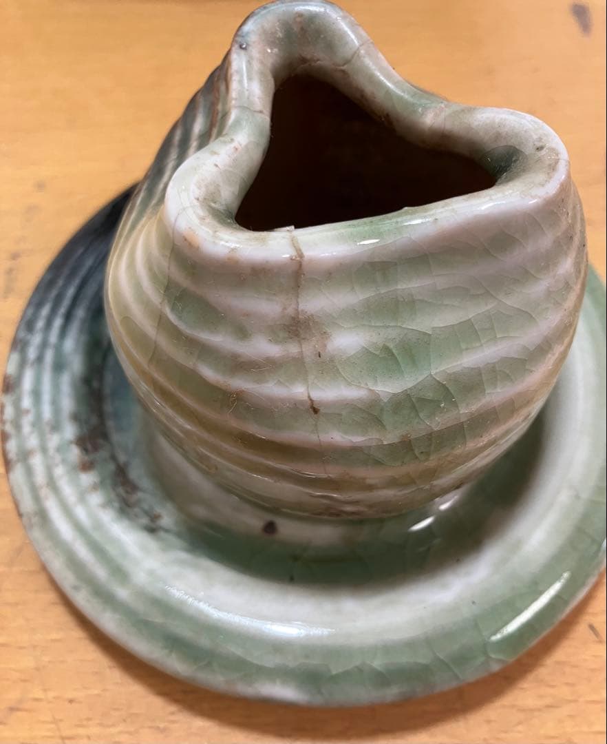 【特大46cm】大型土瓶 急須 飾り物 陶磁器製 銘なし（蓋に修繕跡あり）