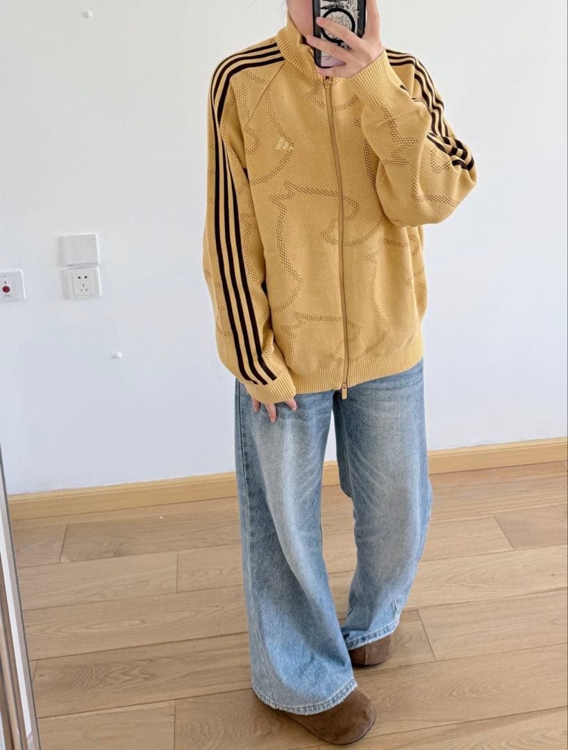 海外限定M Adidas 3 STRIPES ジャケット 干支KE4061