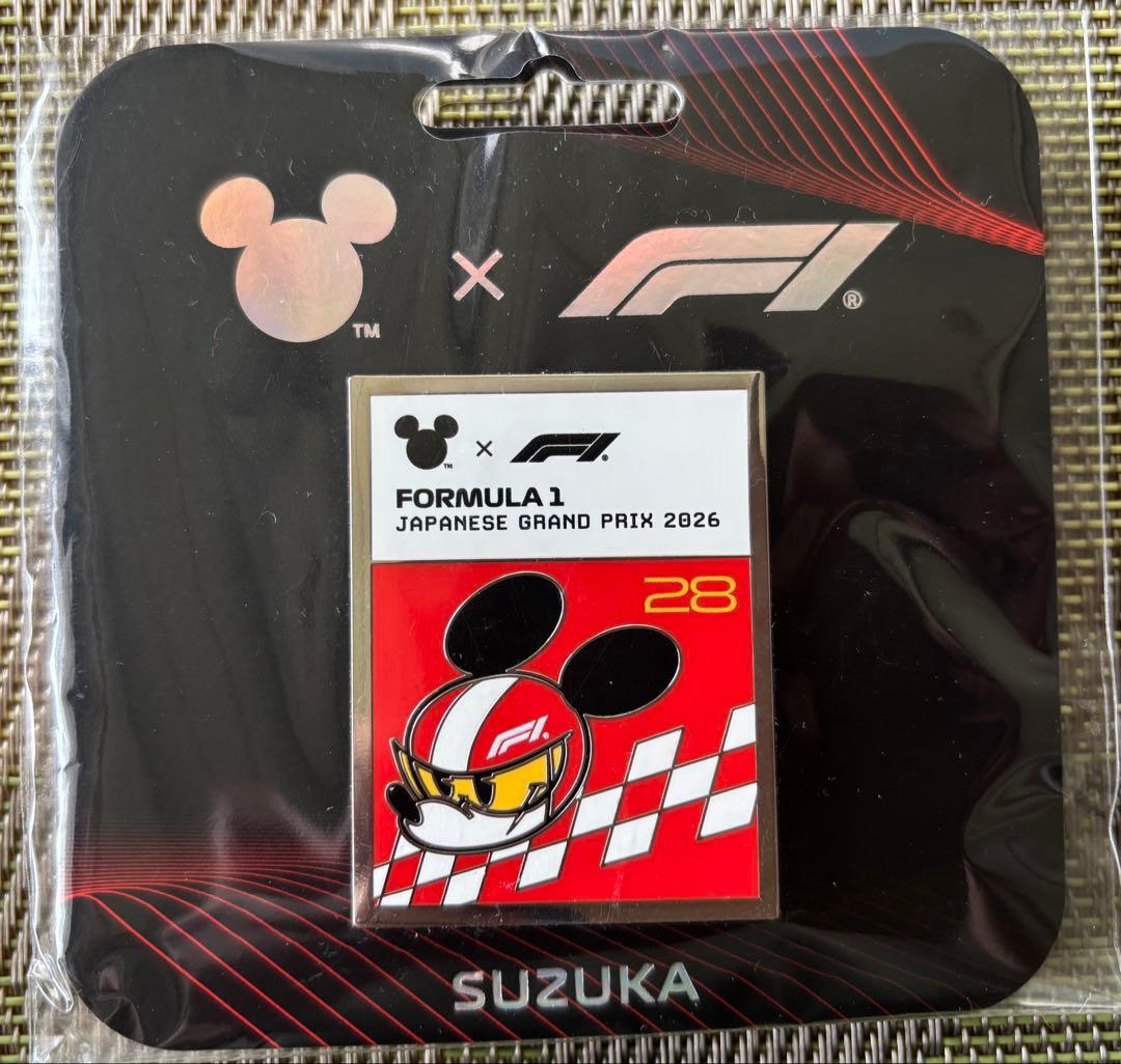 F1 × ディズニー 2026日本GP 鈴鹿限定 ピンバッジ 3個セット