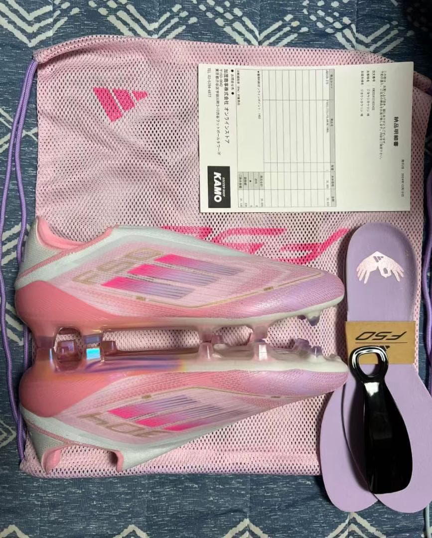 adidas サッカーシューズ ピンク 41