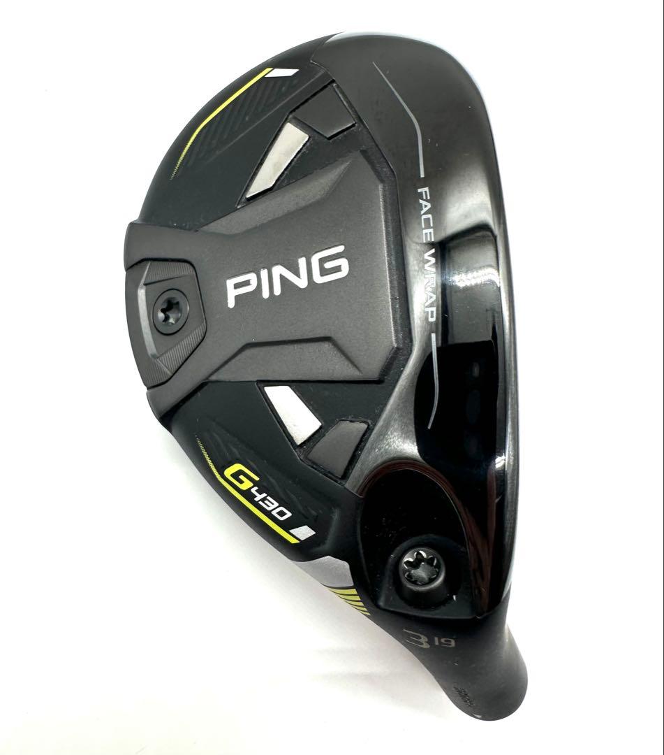 新古品｜PINGピン｜G430ハイブリッド3番UT19度ヘッドのみ｜ヘッドカバー