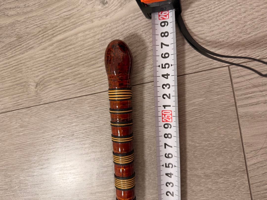 和竿ヘチ竿　黒鯛　布袋竹根っこ付き