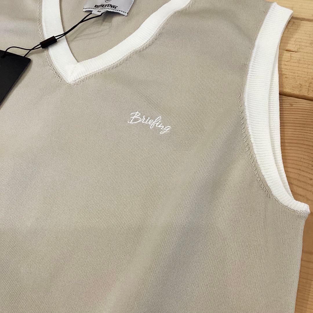 新品　BRIEFING WR BI-COLOR V NECK KNIT VEST