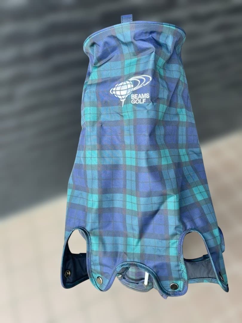 BEAMS GOLF スタンドバッグ チェック柄