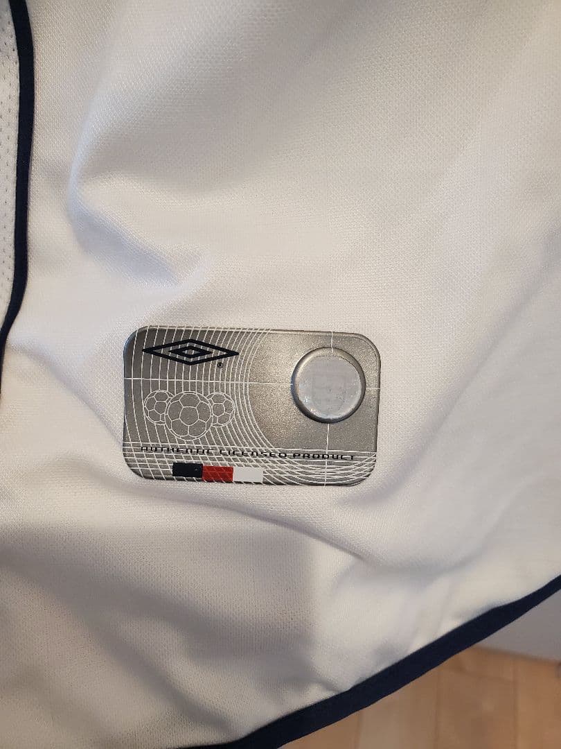 日韓W杯イングランド代表 UMBRO ユニフォーム　ベッカム　XL