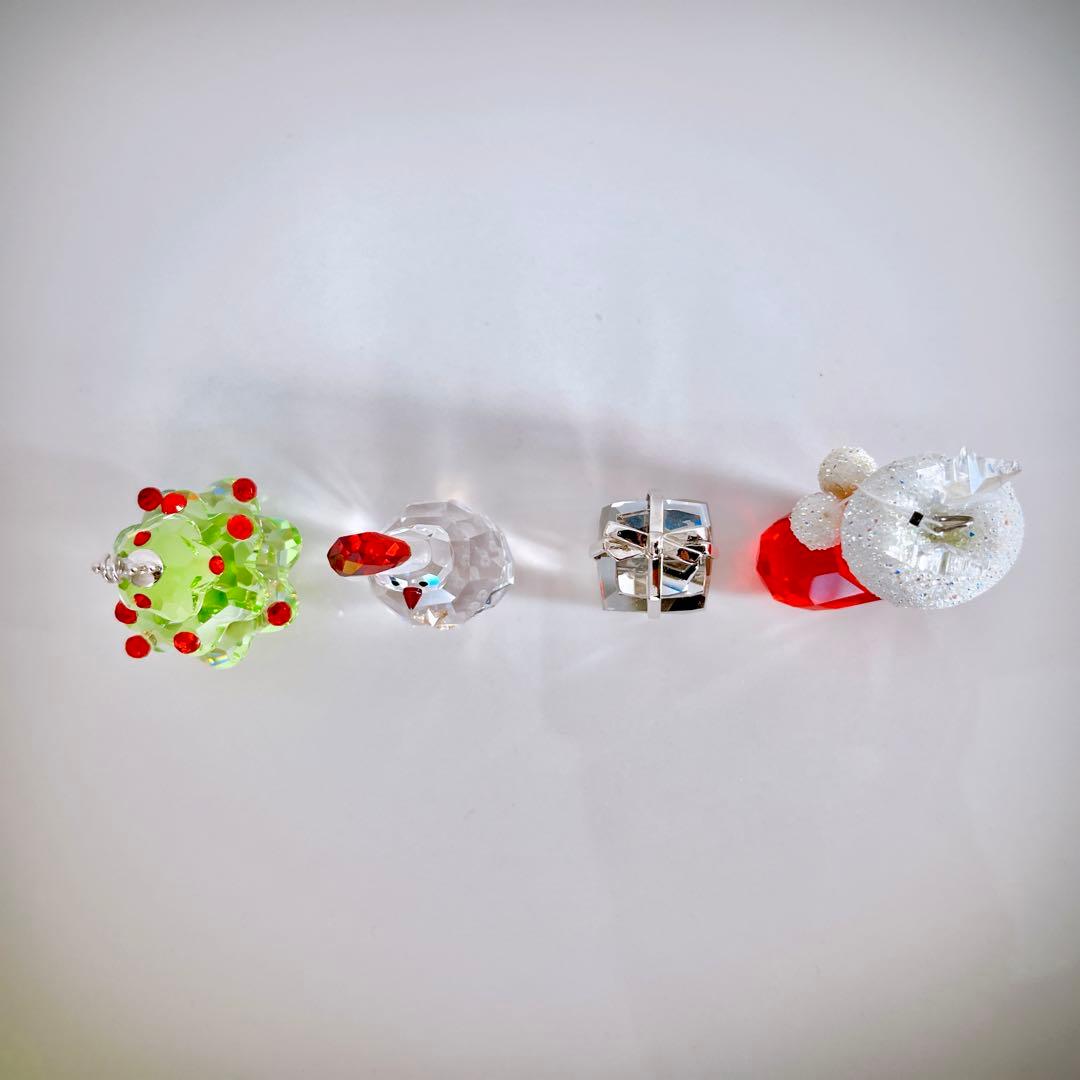 SWAROVSKI スワロフスキー　クリスマスオーナメント クリスタル4set