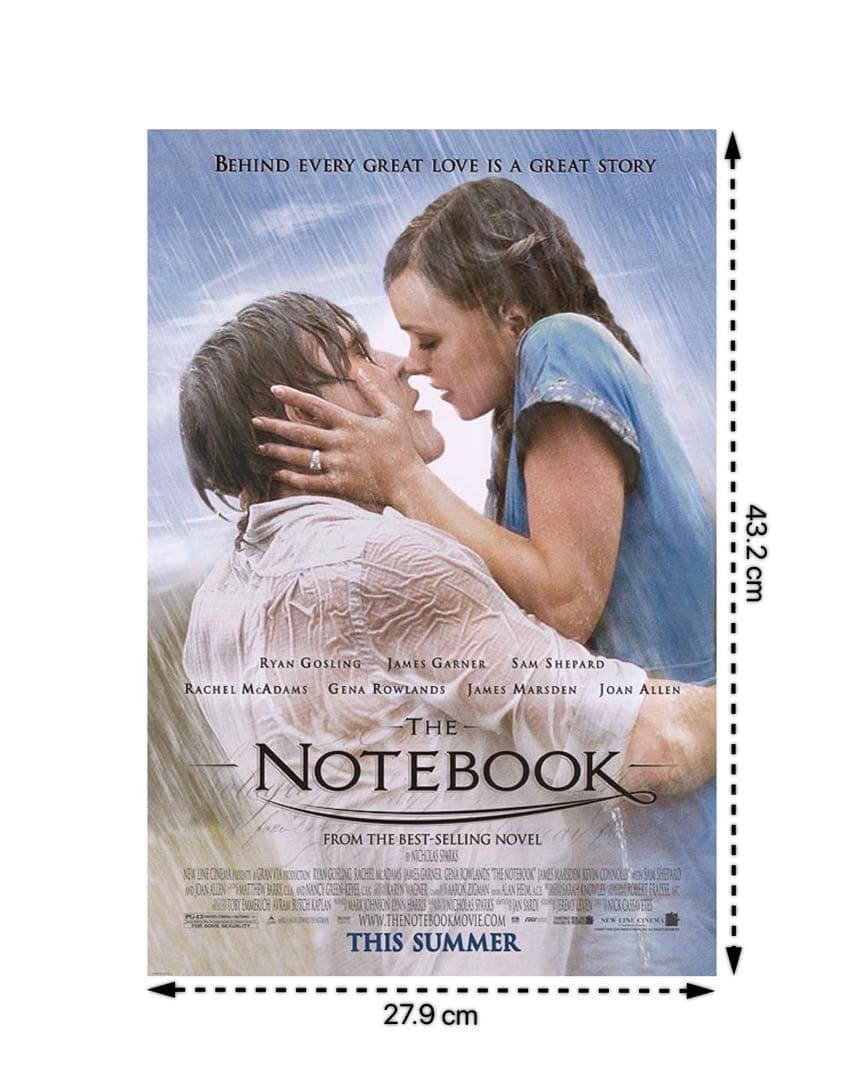*非販売品*映画館用ポスターUS版:きみに読む物語