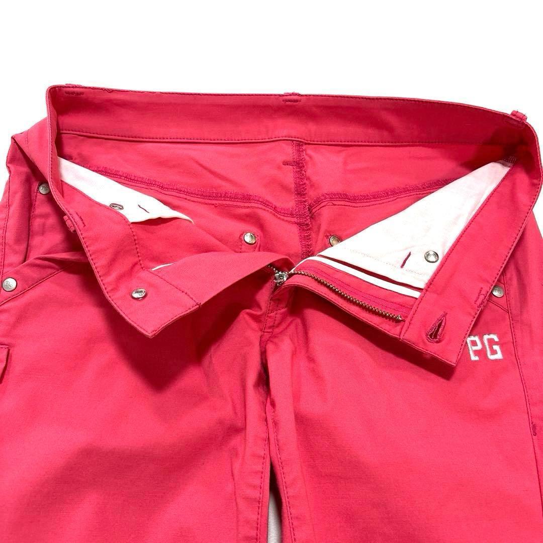 パーリーゲイツ　1/M ロングパンツ　レディース　ピンク　バックロゴ「89」