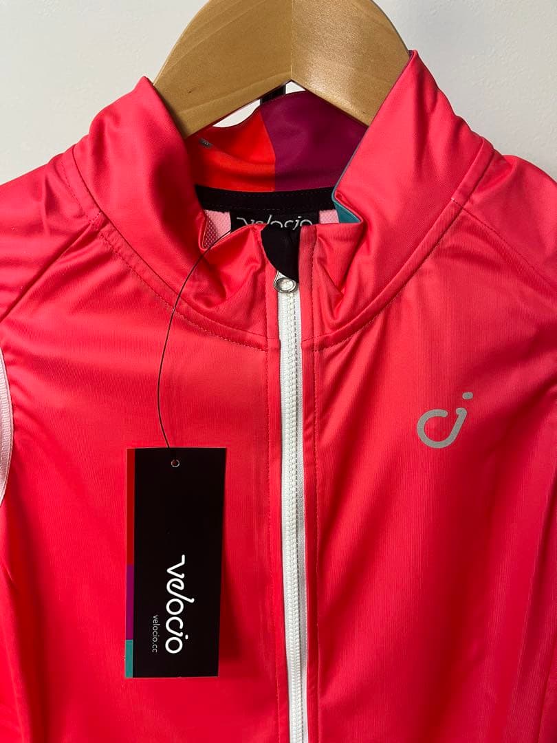 velocio サイクルベスト ジレ Mサイズ red レディース