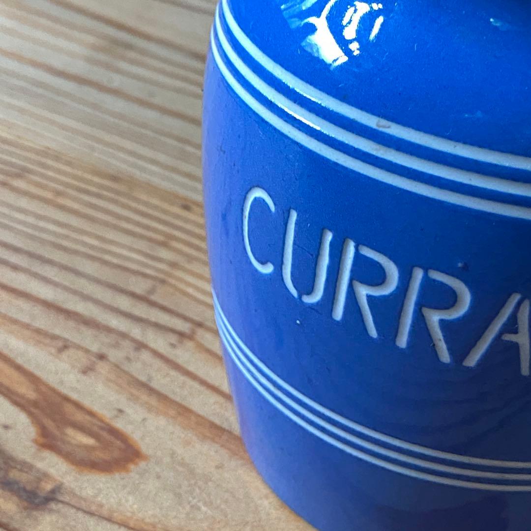 イギリス アンティーク キャニスター 陶器 キッチン用品 CURRANTS