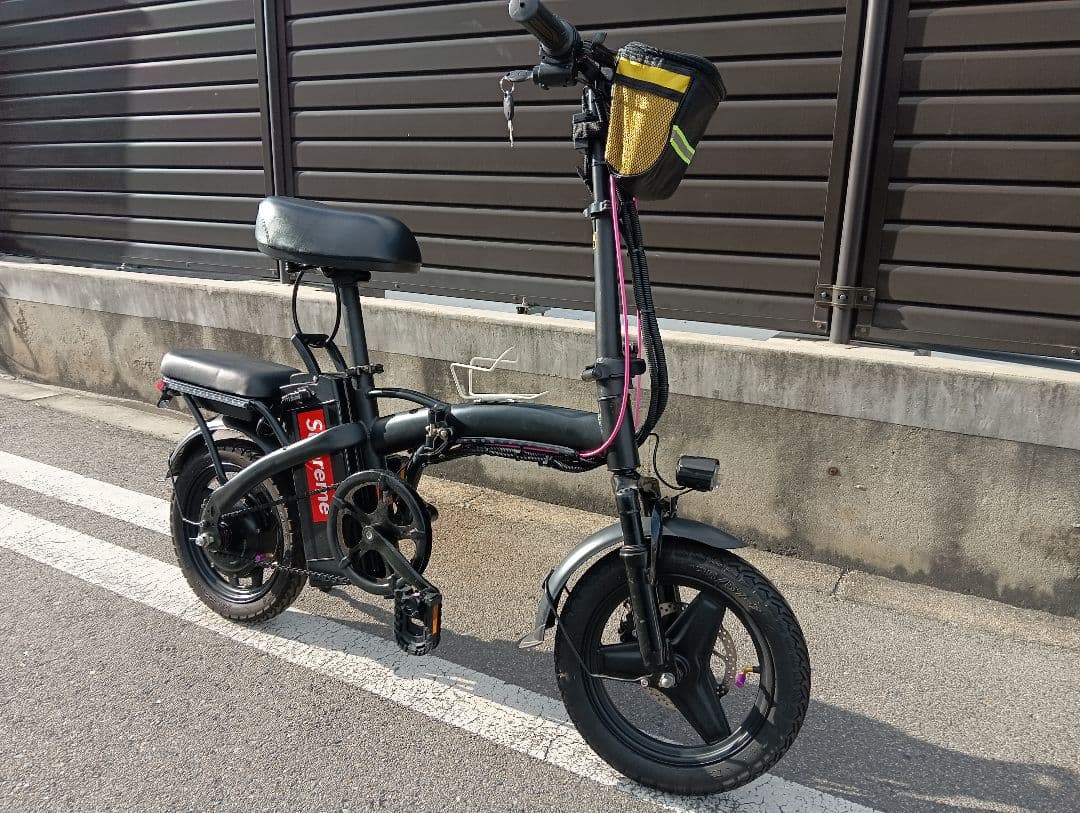 折りたたみ電動アシスト自転車 カスタムLED仕様