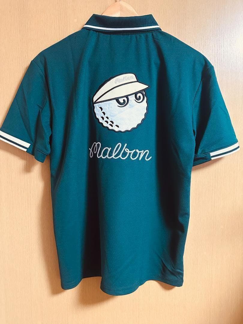 マルボンゴルフ ポロシャツ malbon golf メンズ 半袖シャツ 緑XXL