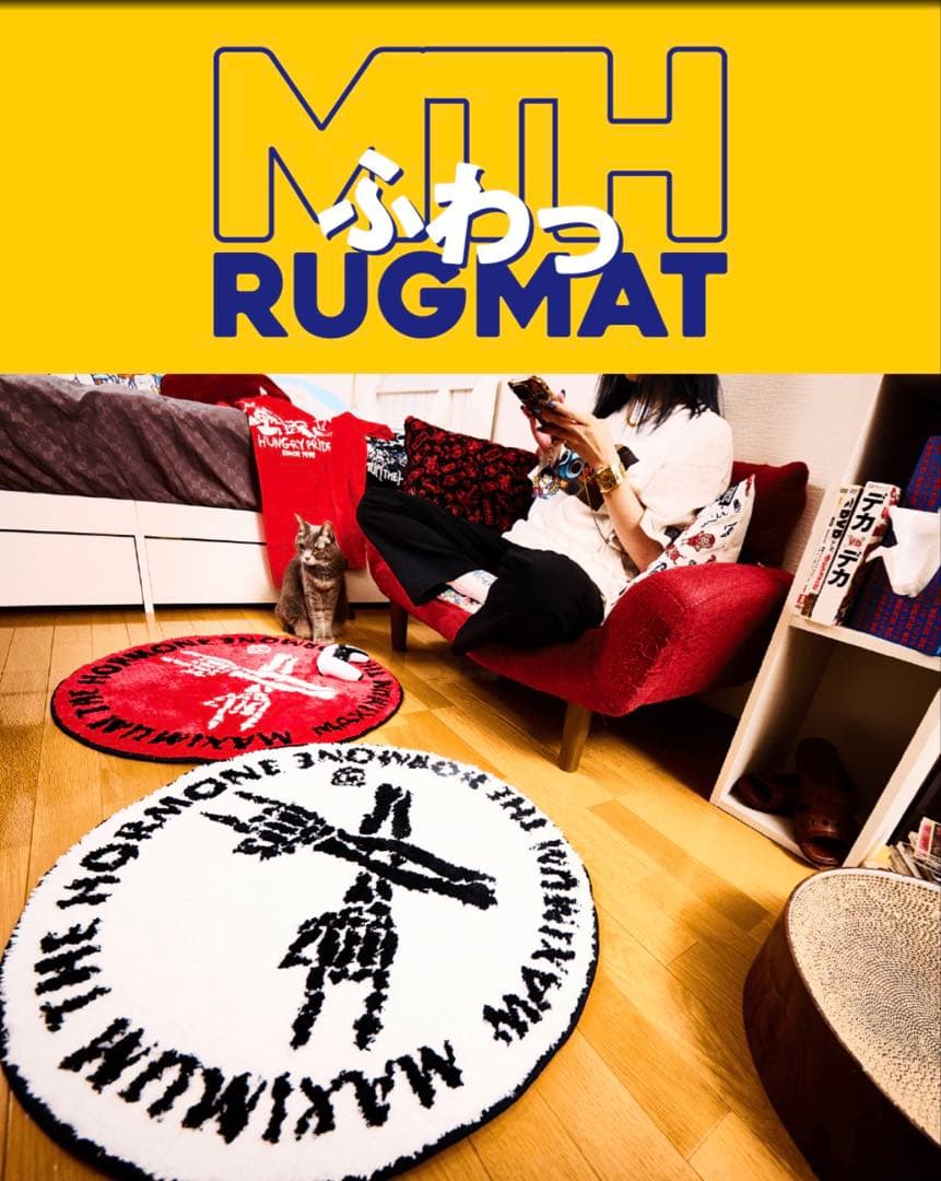 マキシマムザホルモン MTH ふわっRUGMAT ラグマット 赤