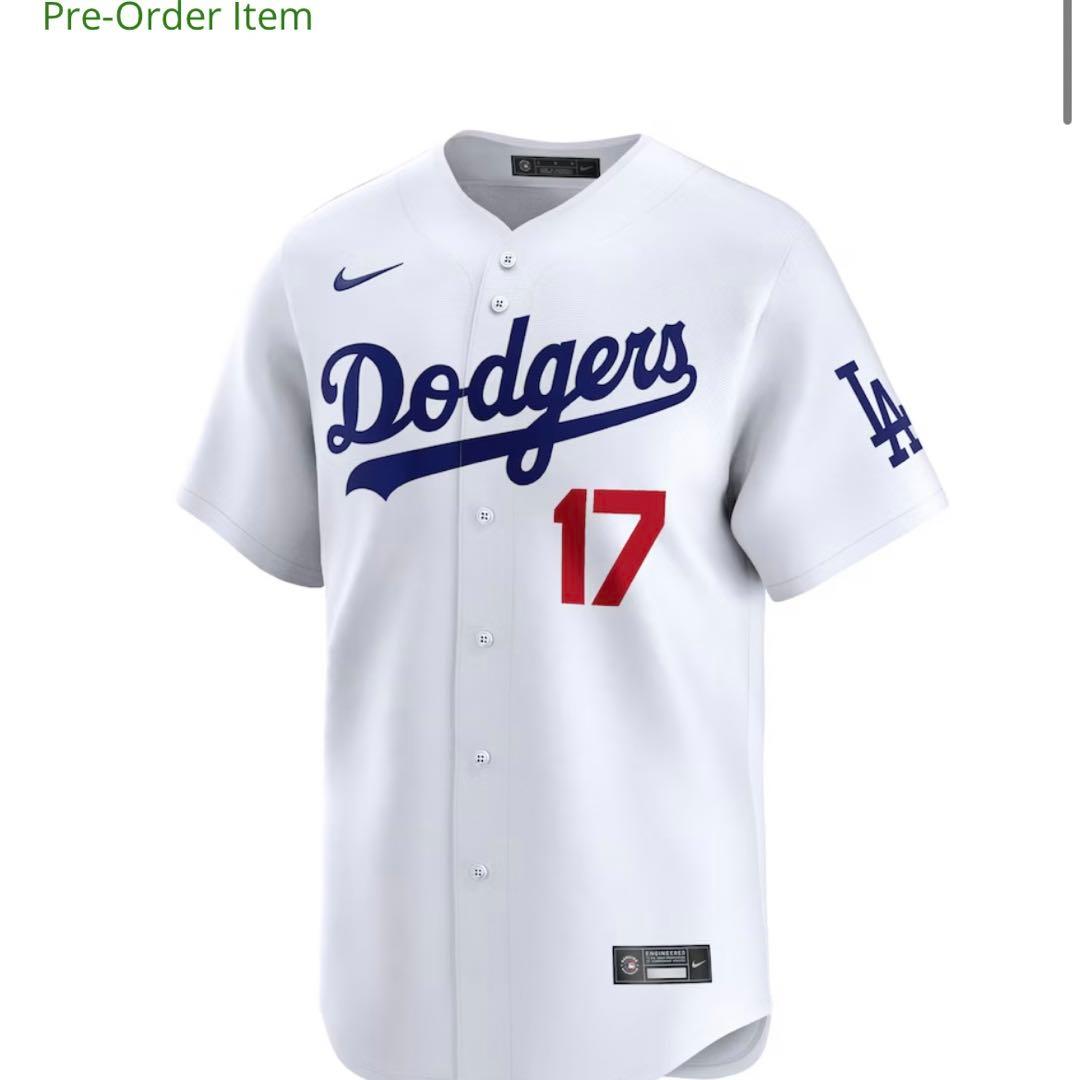 【正規品】MLB公式　大谷翔平　ユニフォーム　ロサンゼルスドジャース　ナイキ　L